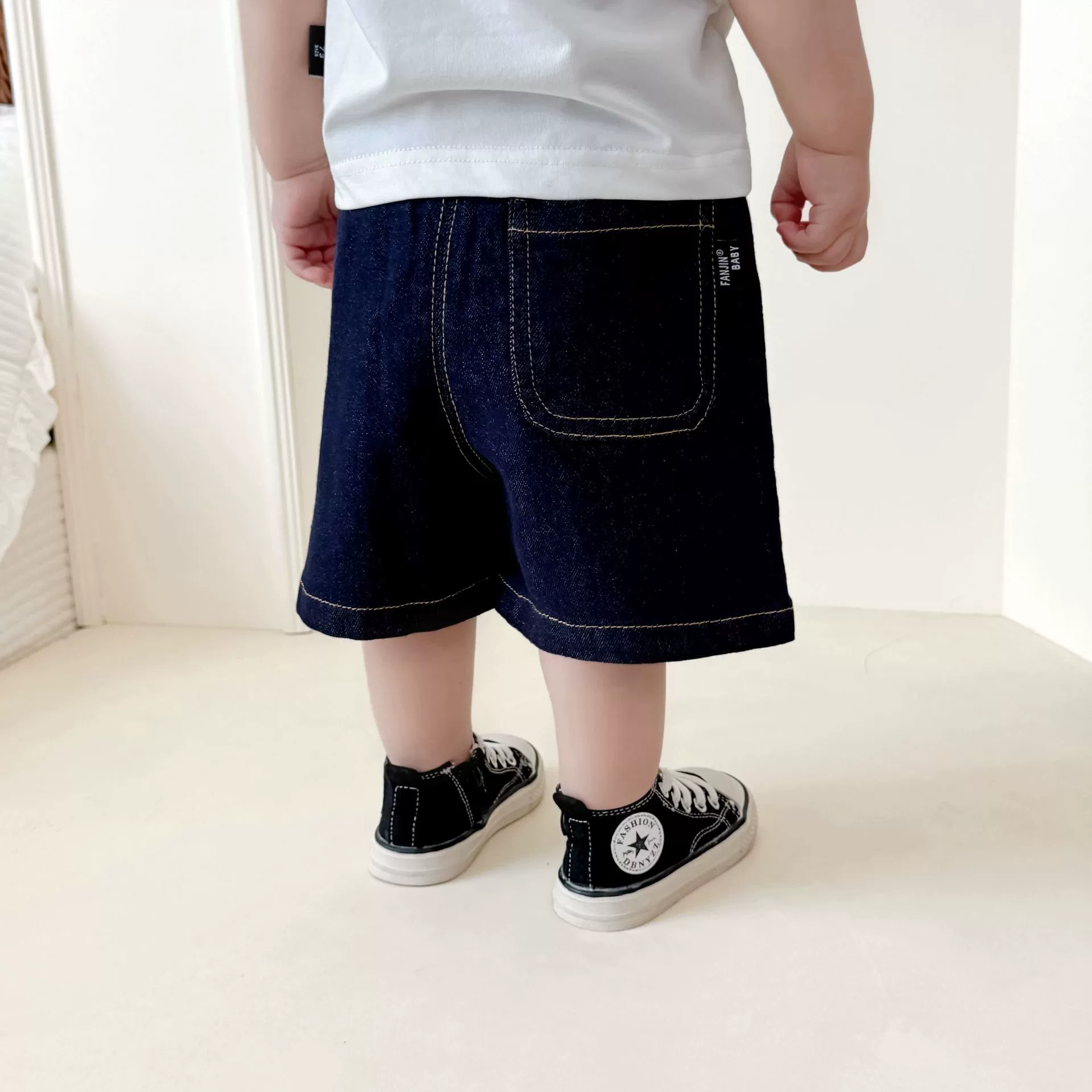 Summer denim skirt for boys, shorts, children's trousers for leisure girl's, does not fade, western style
