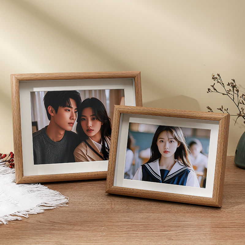 Hollow stereo photo frame 6 inch 7 inch 8 inch 10 inch wooden specimen frame creative engagement book high sense photo frame table
