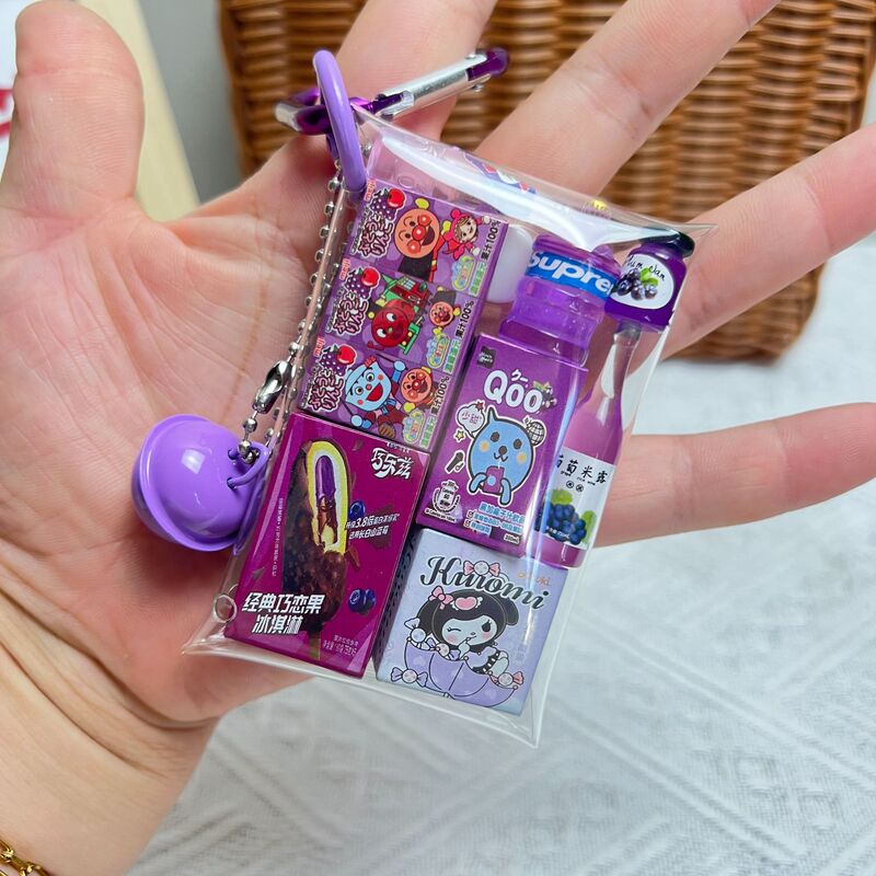 Japanese-style miniature gashapon bag student schoolbag pendant bag pendant mobile phone chain cartoon cute small pendant