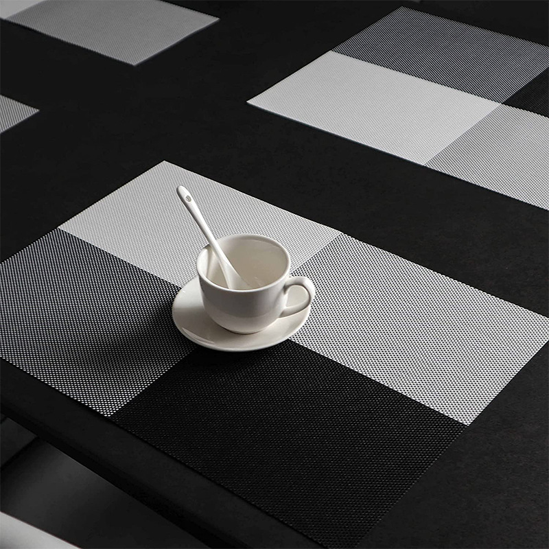 Amazon al por mayor PVC placemat Hotel familia Mesa interior estera moda regalo caja de regalo Toalla de mesa estera de mesa