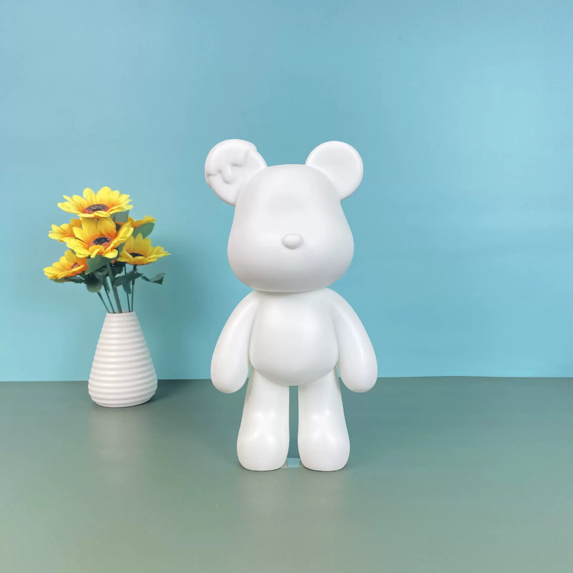 流体暴力熊白胚流体熊diy手工制作流体颜料工具包流体熊彩盒套装