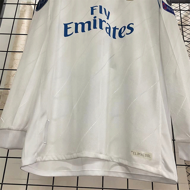 1718 Rumah lengan panjang Real Madrid tidak dicetak / S