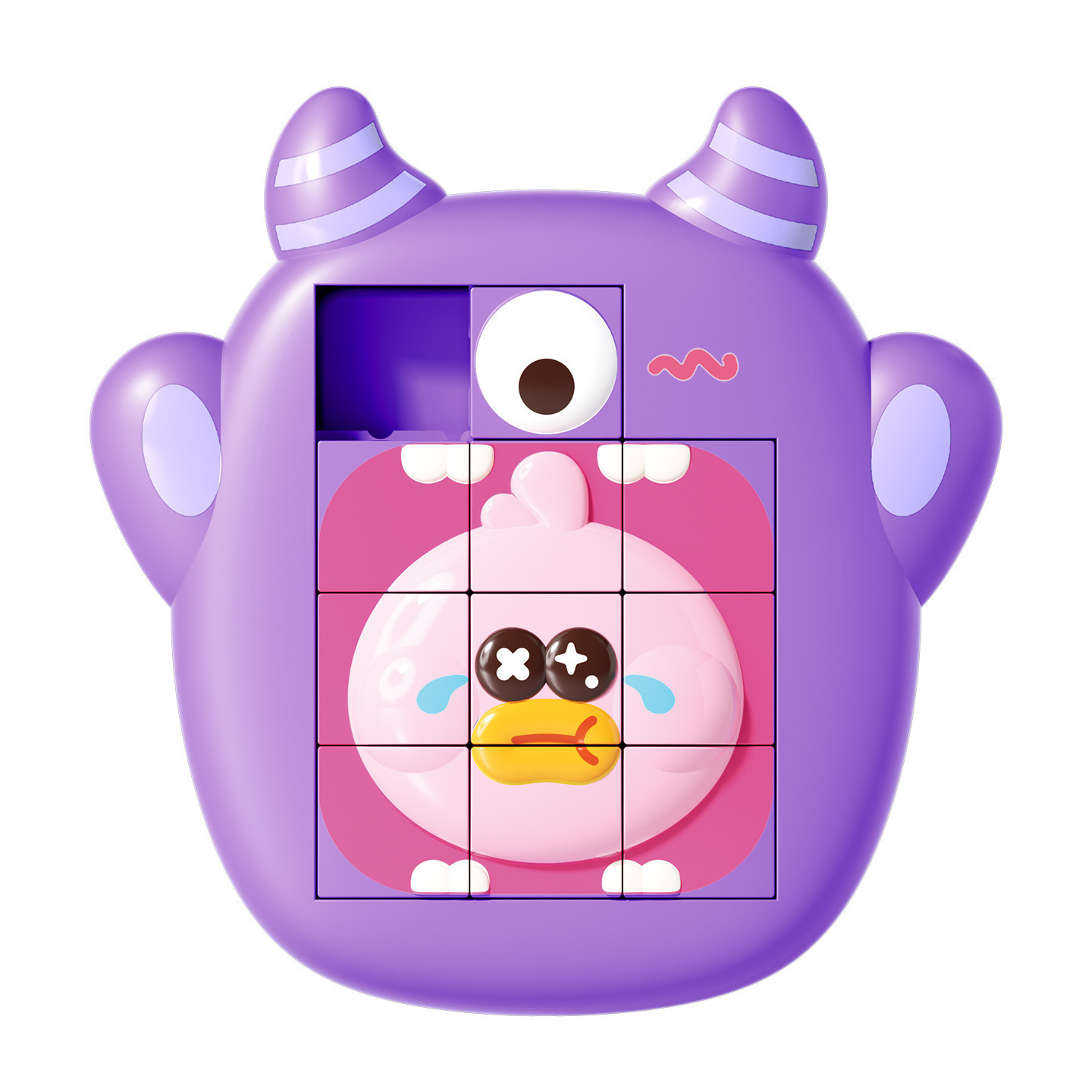 Nuevos animales de dibujos animados para niños Hua Rong Dao deslizante 3D puzzle entrenamiento de pensamiento juguetes para niños y niñas al por mayor