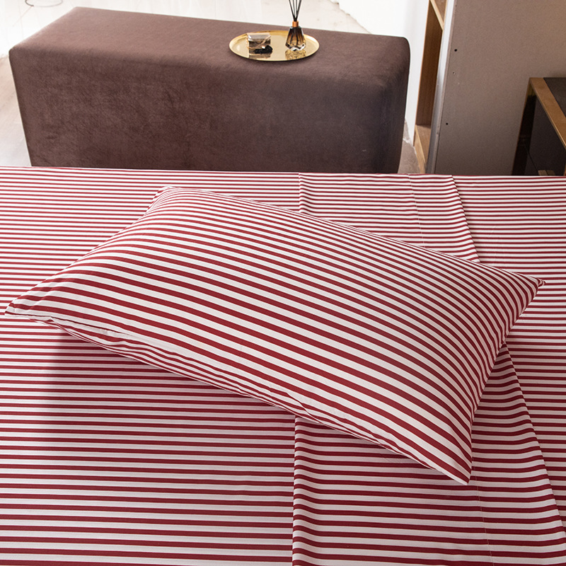 【厂家直销】四件套 外贸 床笠*1 床单*1 枕套*2