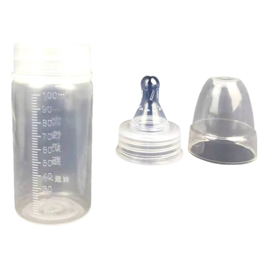 NICU newborn premature infant disposable bottle pp bottle 100ml octagonal bottle wash-free wide mouth cylinder