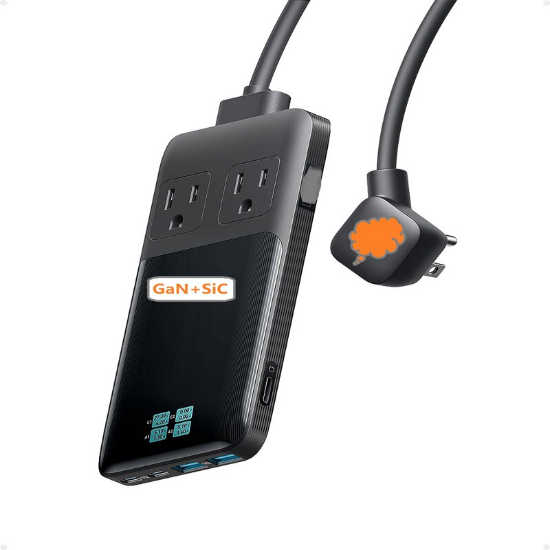 Suitable for Anker Green Alliance Mijia Rubik's Cube Converter Wired Fast Charging Socket Plug Board Type-C+Usb