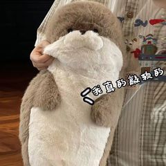海豹毛绒玩具公仔软萌布娃娃创意玩偶床上睡觉批发动物纤维棉其他