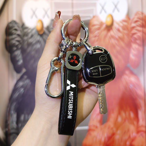 Applies to Mitsubishi Outlander ASX key case for 2020/21/22 models, suitable for European Orion and NISSAN MISTRAL with straight carabiner clip
