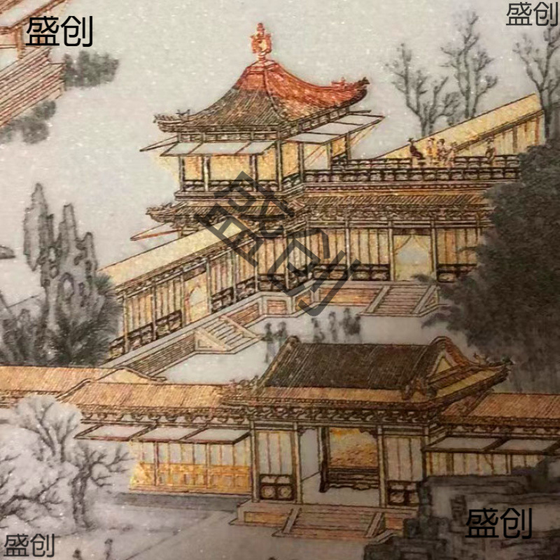 ▽来图定 制油画3d肌理浮高清打印装饰画UV喷绘软装立体画