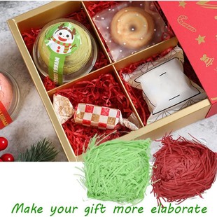 Factory Wholesale Raffia Packaging Gift Box Souvenir Filling Holiday Decoration DIY Raffia Paper Silk Decoration