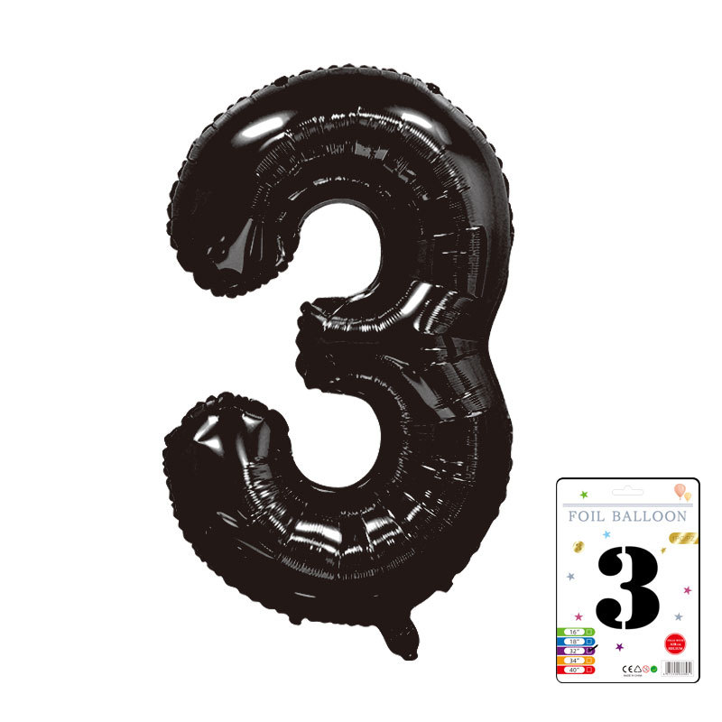 Globo digital de 32 pulgadas, embalaje de tarjeta de papel independiente, versión estadounidense, película de aluminio delgada, embalaje fino, papel de aluminio, globo de cumpleaños