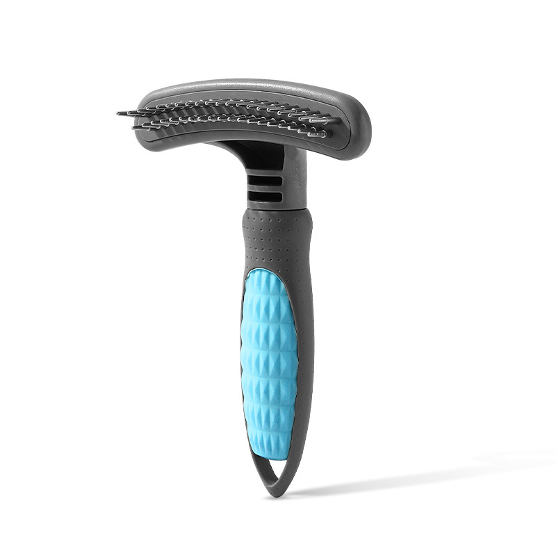 Peine de nudo abierto para mascotas de nuevo estilo Peine de depilación para perros y gatos Peine de rastrillo de uñas Productos para mascotas Peine de pelo de nudo abierto