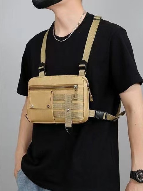 MOLLE腹帯型チェストバッグ、チェストパック、CS野戦用拡張アクセサリーバッグ、多機能撮影バッグ、軽量で通気性のあるバックパック|undefined