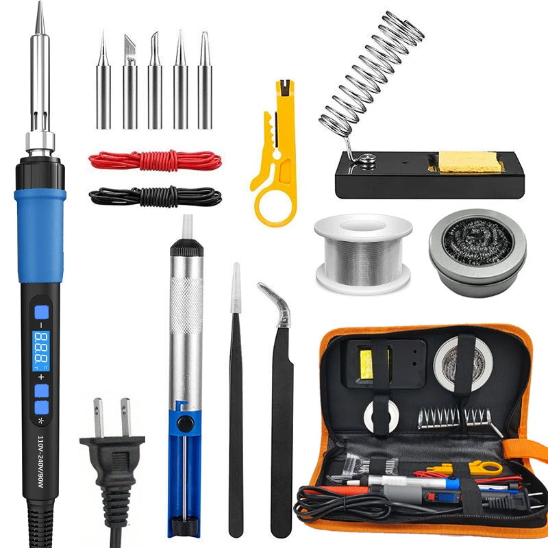Tools set, 90W, with LED display, 80W
