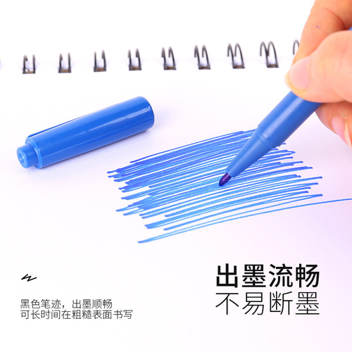 120 Oil-Based Dual-Head Marker, Black Oil-Based Dual-Head Liner, Courier Labeling Marker, Drawing Liner