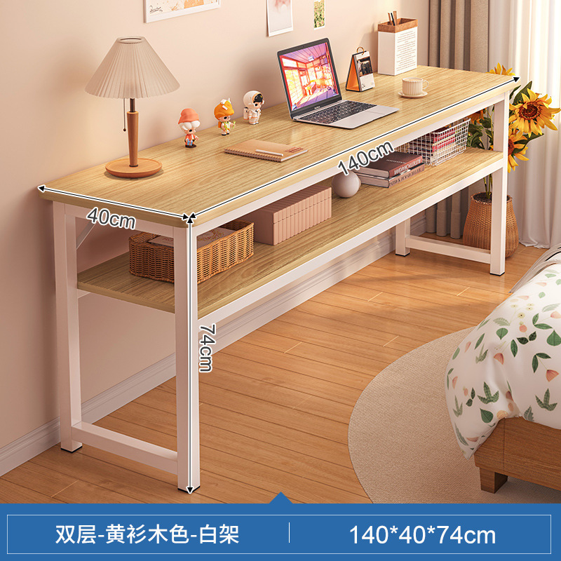 Mesa para habitación, dormitorio, escritorio de estudio, uso doméstico, mesa larga para niñas, casa de alquiler, escritorio de trabajo montado en la pared, escritorio de computadora para balcón estrecho.