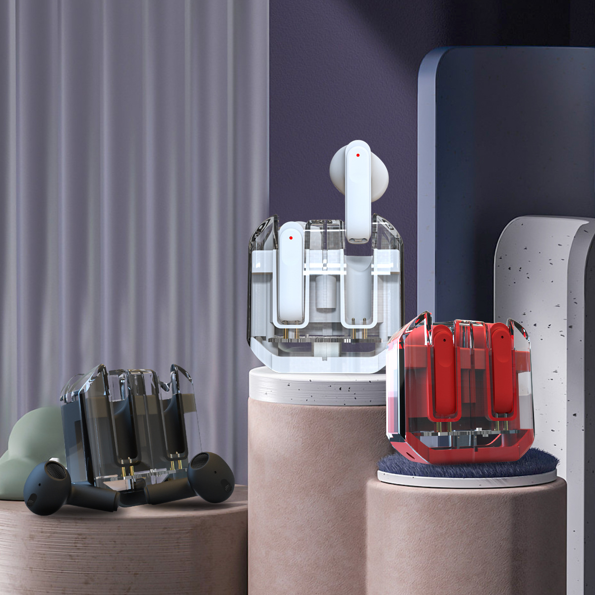 索霸伟业耳机工厂B42私模TWS耳机开模定制 ODM代工源头工厂