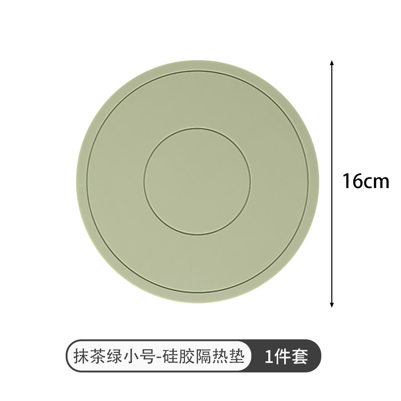 almohadilla de aislamiento térmico de silicona para tazones domésticos almohadilla de mesa de comedor resistente a altas temperaturas anti-escaldado de alta apariencia espesa almohadilla de comedor redonda antideslizante