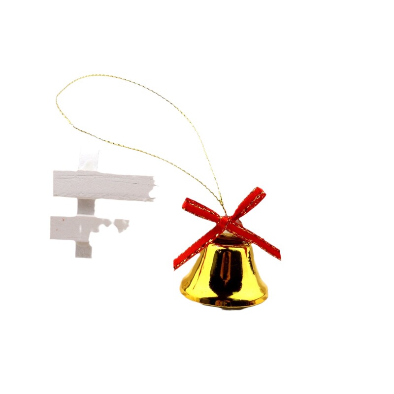 クリスマスの鈴はクリスマスの蝶結びの金鈴の雰囲気を飾って飾ります。|undefined