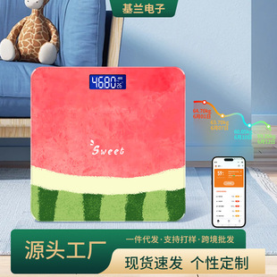Summer Bluetooth Electronic Scale Watermelon Household Body Fat Scale Source Factory Smart Body Scale Accurate Cartoon Body Fat Scale