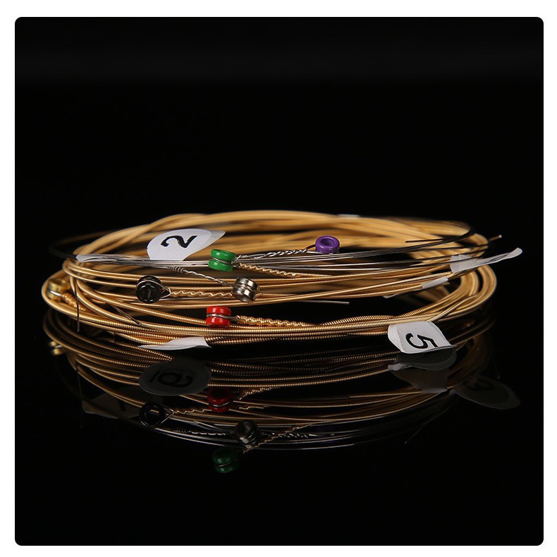 El fabricante de cuerdas de guitarra con revestimiento de fósforo y cobre recomienda cuerdas de guitarra clásica, folk y eléctrica, procesamiento al por mayor de cuerdas de nailon.