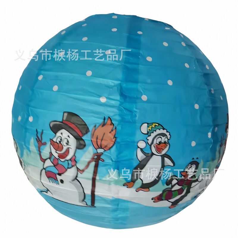 クリスマス提灯 クリスマスショッピングモール ウィンドウパーティー装飾 ハンドヘルド漫画DIY紙提灯 卸売 跨境専用|undefined