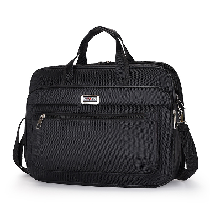 Aktentasche für Herren mit großem Fassungsvermögen, für Geschäftsreisen, Laptop, horizontale Handtasche, verschleißfeste Business-Tasche_voghion.com