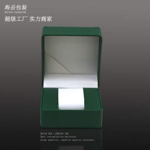 PU Leather Rounded Watch Box Leather Box Advanced Simple Flip Watch Storage Box Wristwatch Packaging Box Gift Box