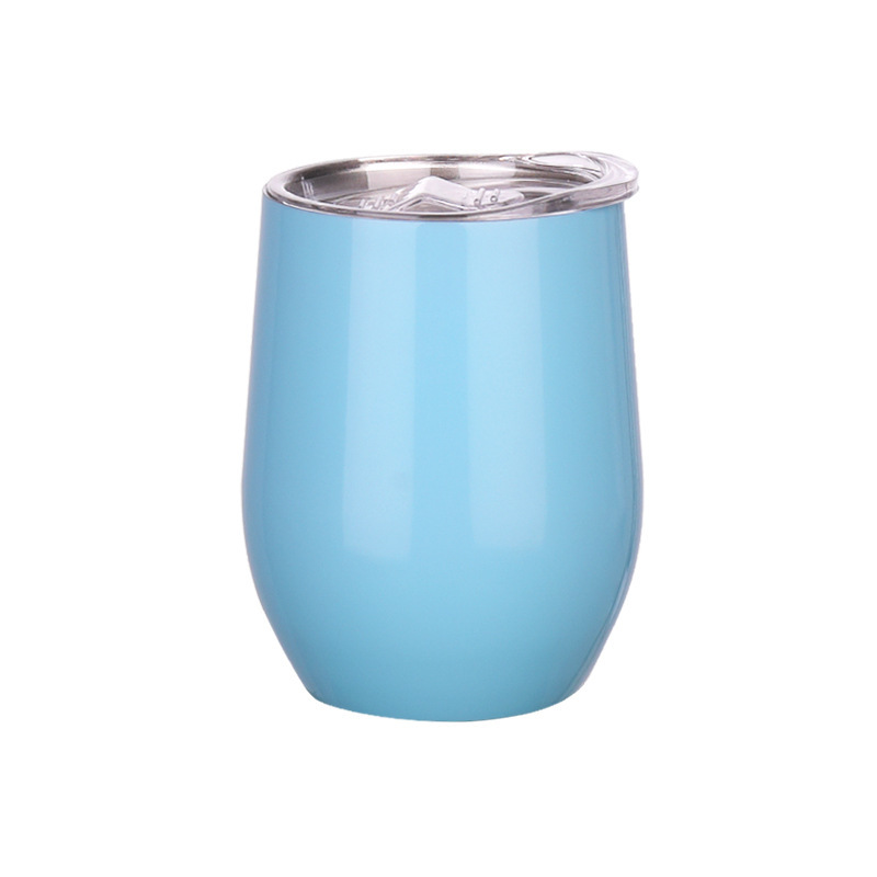 Taza de huevo de acero inoxidable 304 12oz taza de cerveza vacío taza de cáscara de huevo transfronteriza taza de agua portátil al por mayor