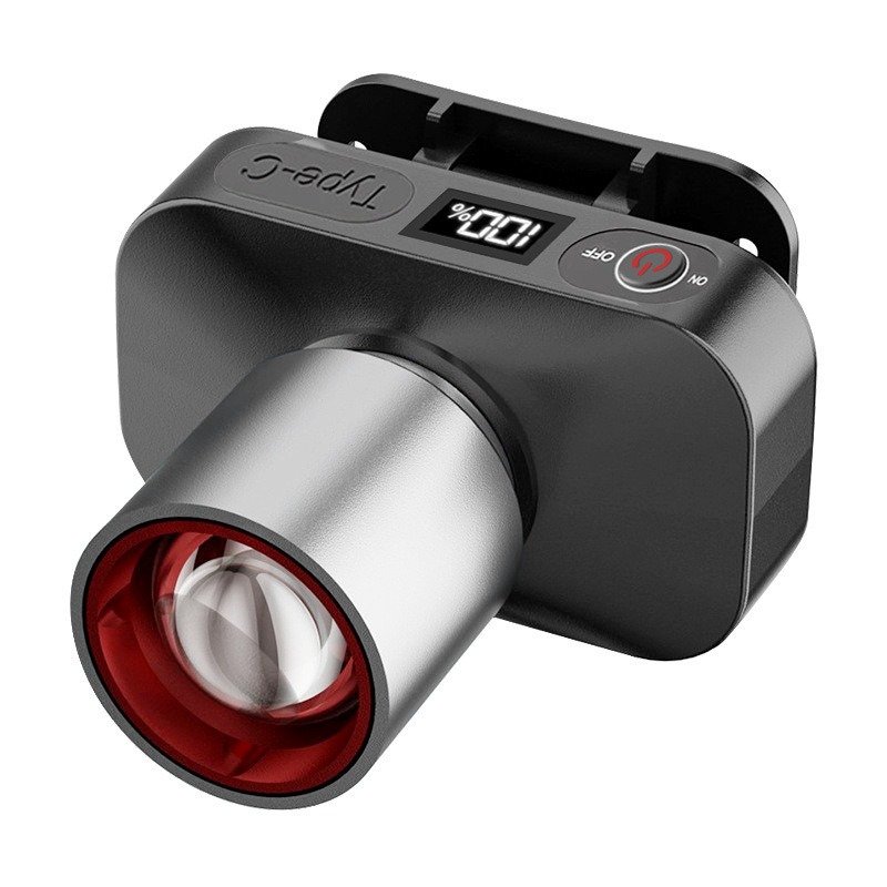 Lámpara de minero con zoom de venta caliente transfronteriza, faros multifuncionales para exteriores, luz fuerte, pesca nocturna, luz de trabajo recargable impermeable image 9