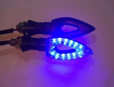 Dönmə işıqları Turn Signal Light Suitable - blue-light-12v-pair