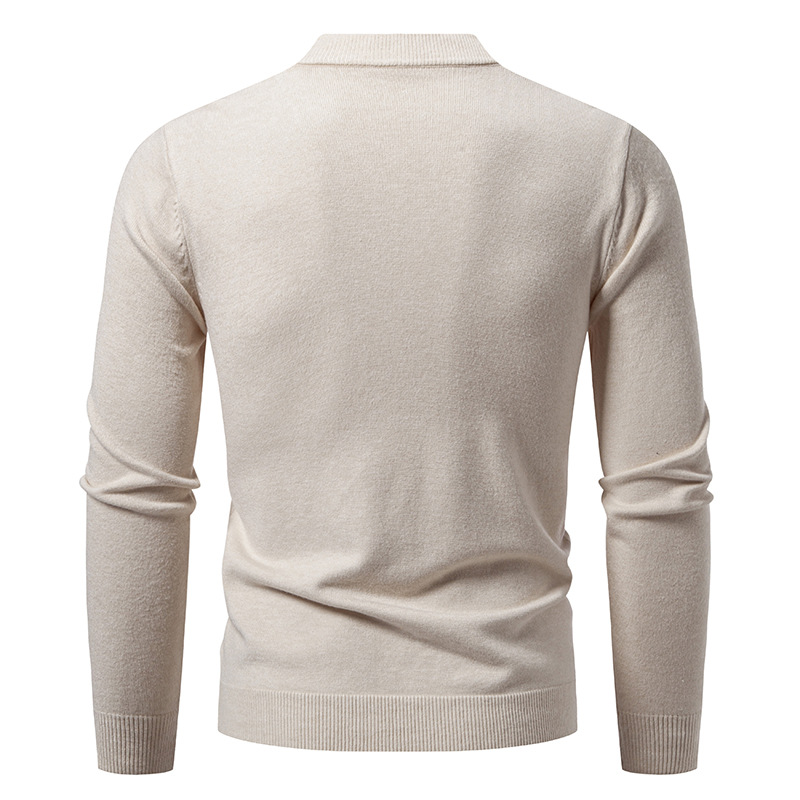 Moderner V-Ausschnitt-Strickcardigan für Herren – koreanisch inspiriertes, leichtes Basic-Teil zum Kombinieren_voghion.com
