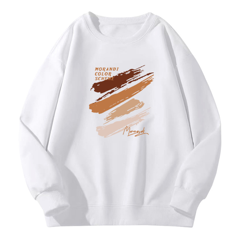 Pesada camiseta de cuello redondo para niños primavera y otoño estilo americano vintage marca de moda ropa en la cabeza abrigo relajado casual