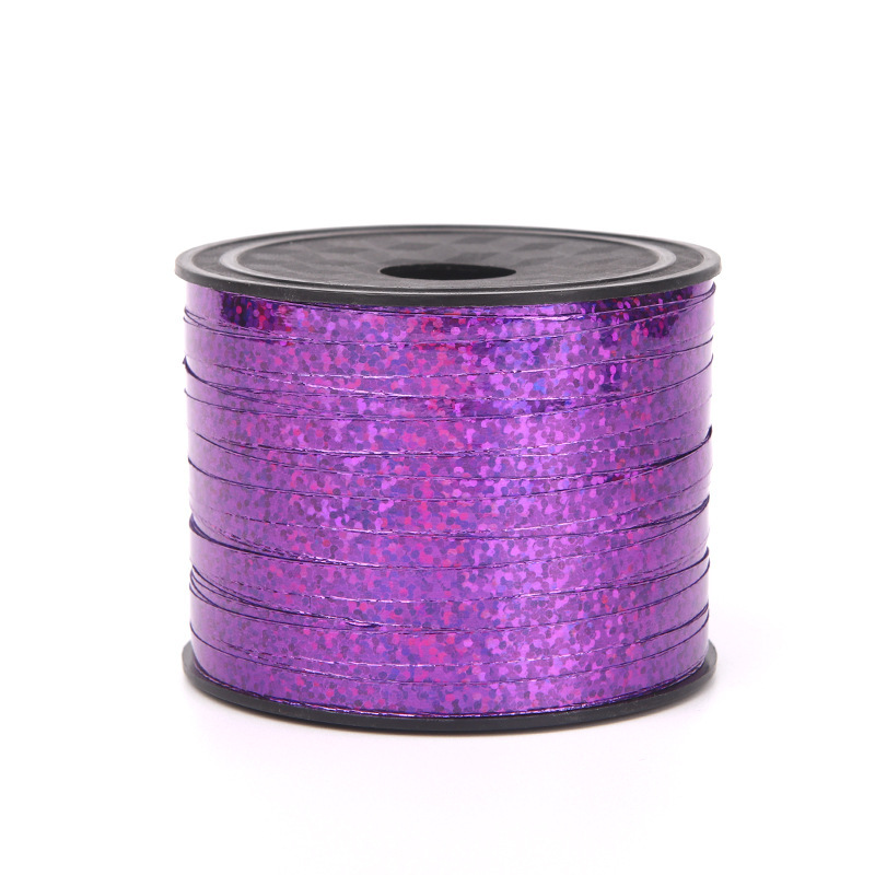 Ventas Directas de la fábrica 5mm * 100 yardas de cinta láser atmósfera decorativa cinta globo boda cinta de diseño al por mayor
