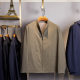 Bolton men's spring and autumn fashion business casual jacket stand collar middle-aged dad cotton jacket