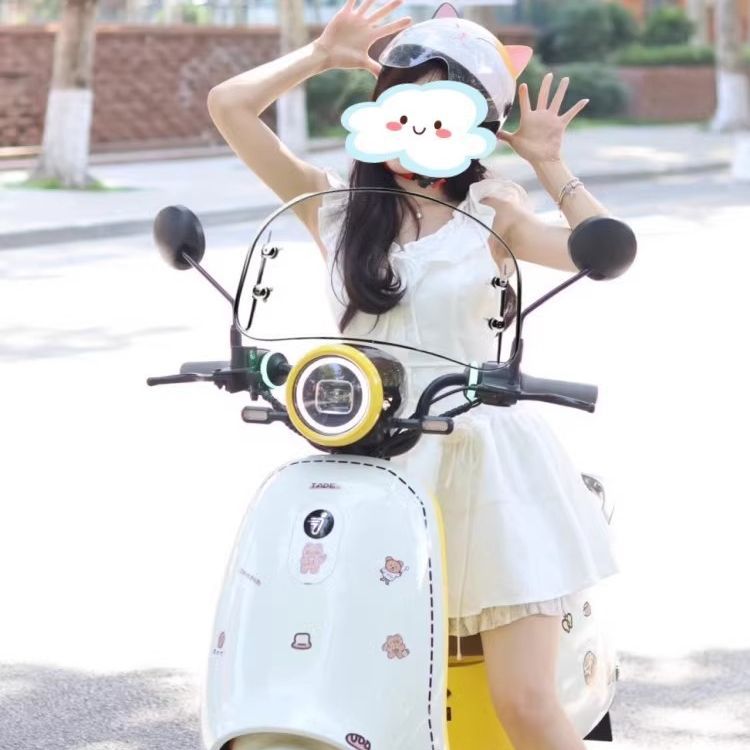Electric Car Windshield Yadi Modern Emma Maverick Retro Windshield Battery Car Transparent Windshield Accessories