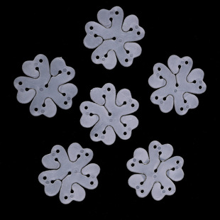 Cross-Border Balloon Double-Layer Plum Blossom Clip Balloon Accessories Wedding Wedding Room Layout Birthday Decoration Styling Clip Wholesale Buckle