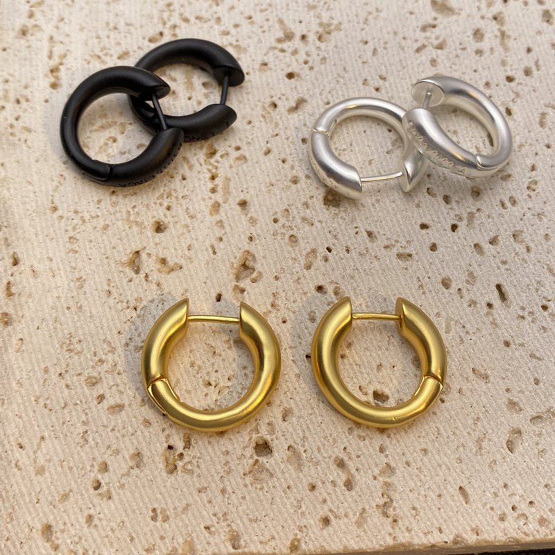 Fashion U Shape Copper Enamel Earrings 1 Pair