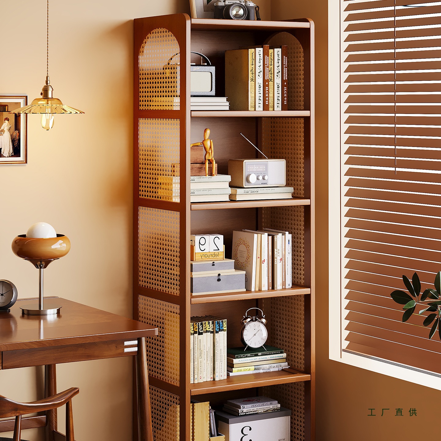 Bookshelf Floor-Standing Storage Rack Integrated Living Room Home Narrow Gap Cabinet Simple Multi-Layer Storage Bookcase Wall Storage Cabinet