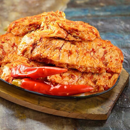 Good Taste House Hand-Torn Vegetarian Beef Rolls Whole Box Vegetarian Beef Vegetarian Spicy Snacks Wholesale School Canteen Snack Supply Supermarket