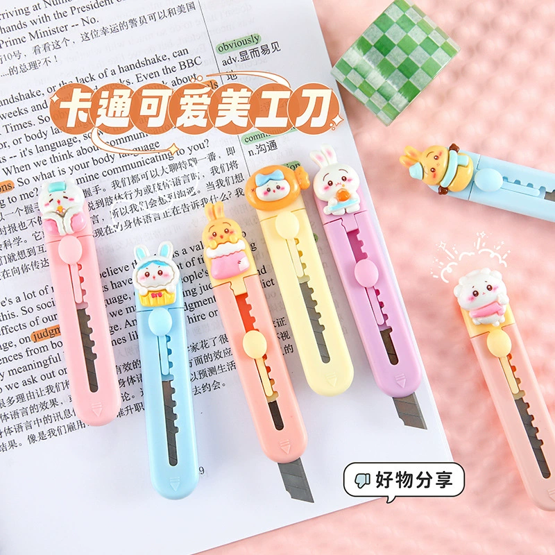 Симпатичный мультяшный кролик универсальный нож мини-ручной