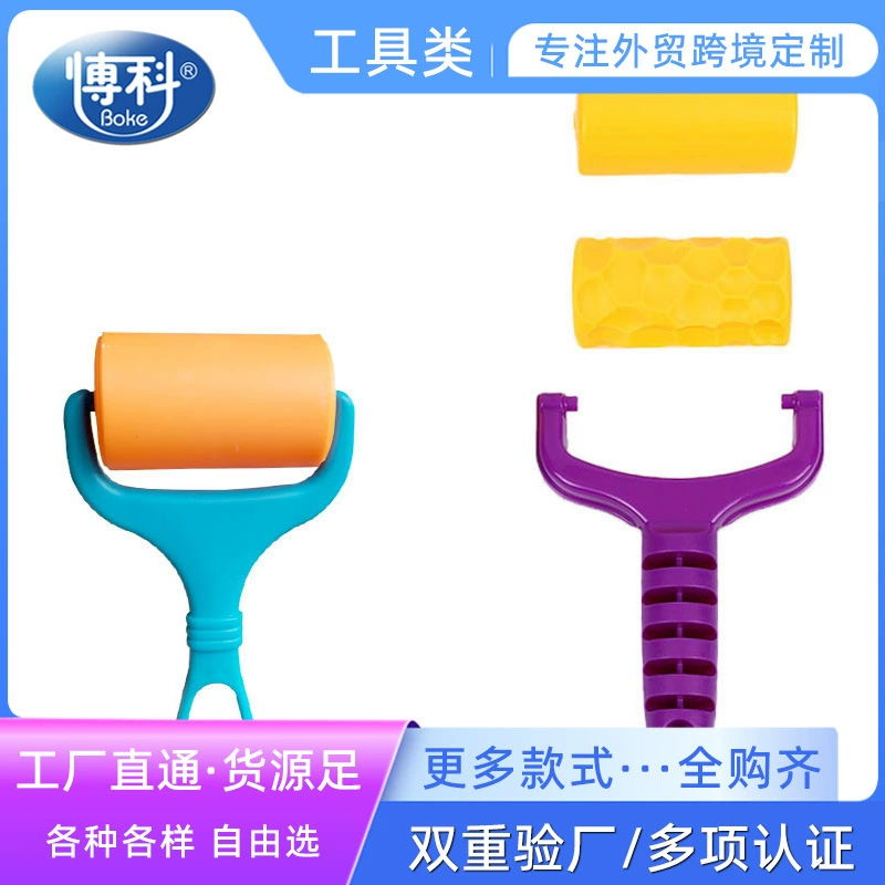 Ультра легкие глиняные инструменты Маленький валик мягкая глина DIY ручной работы Резина космическая Снежинка цвет глиняная форма оптом