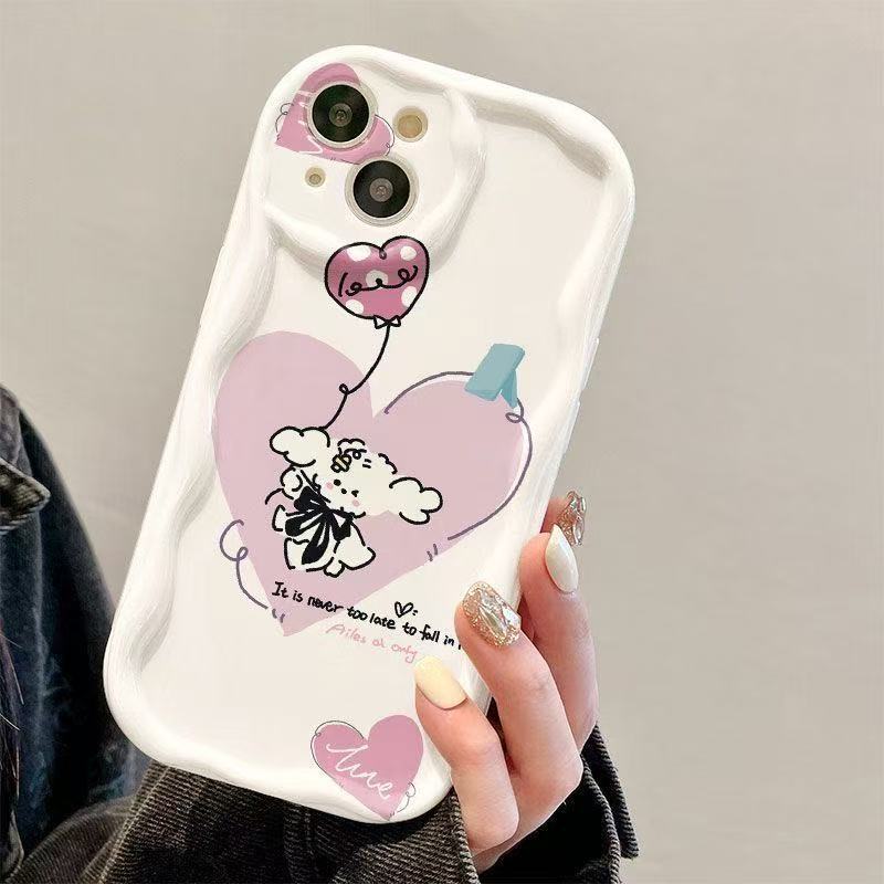 Funda linda para teléfono iphone16pro Apple 15 anti-caída 14 niña 13promax nuevo 12x dibujos animados