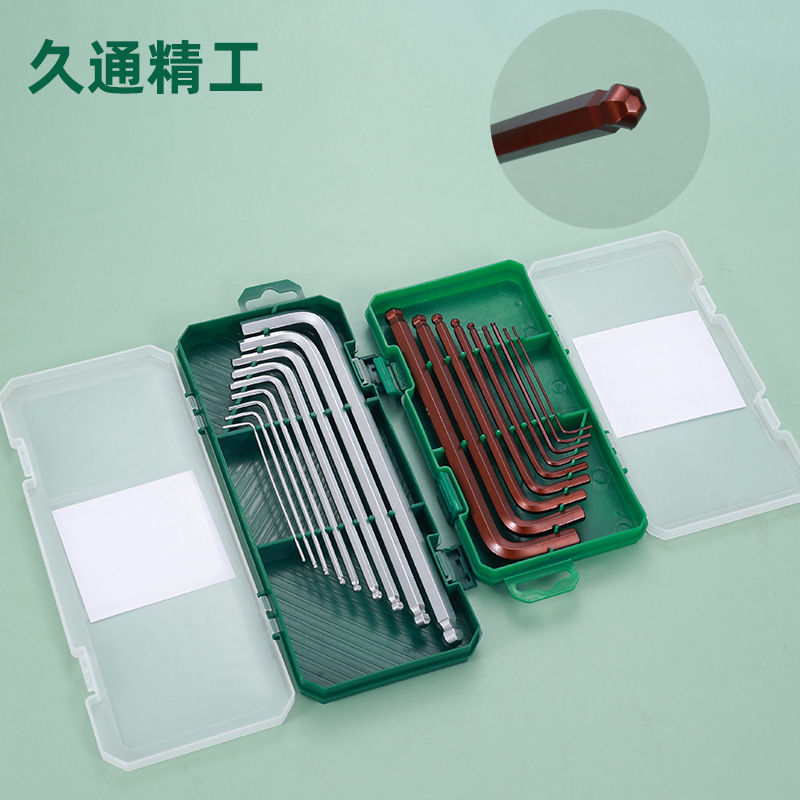 Ventas de fábrica Jiutong llave hexagonal en forma de L cabeza de bola llave hexagonal alargada traje de llave hexagonal