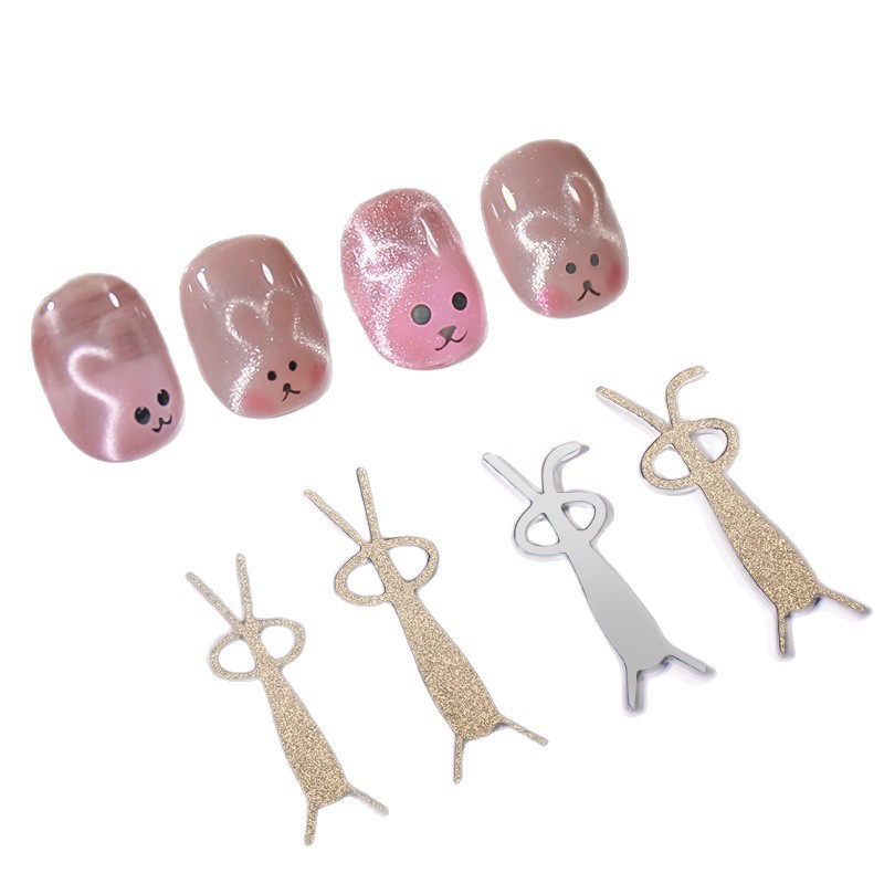 Nail Art Free Cat Eye Magnet Tool Multi-función fuerte imán en forma de corazón imán de hierro hoja de hierro tienda de uñas decoración de uñas