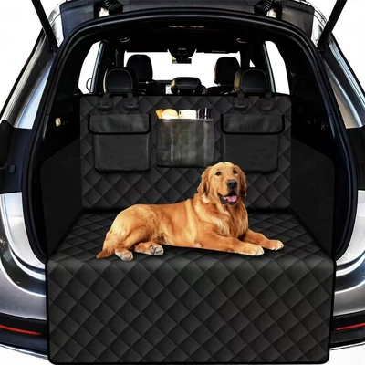 Car Trunk Pet Mat, Waterproof Car Pet Bed, Anti-Dirt Car Mat for Large and Medium-Sized Dogs, Cross-Border Hot Selling (Trunk Mat) - all-black-a12-support-cross-border-dropshipping-and-label-printing