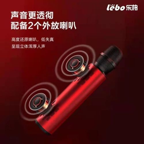 Lebo M6 karaoke microphone audio microphone integrated wireless microphone dual speakers wireless Bluetooth microphone amplifier