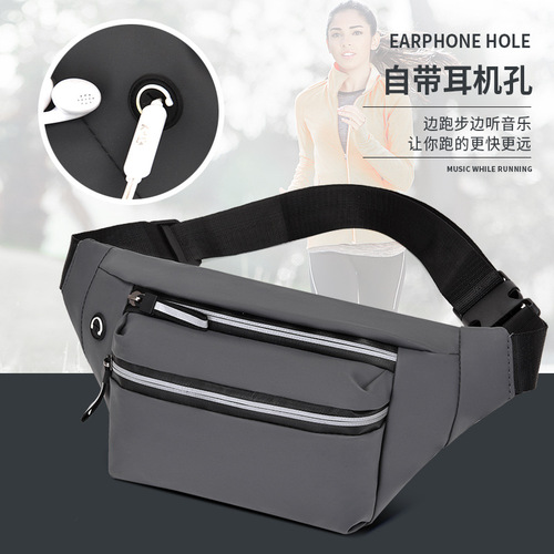  New Men's Waist Bag Casual Nylon Waterproof Multi-layer Large Capacity Chest Bag Single Shoulder Crossbody Bag Dropshipping