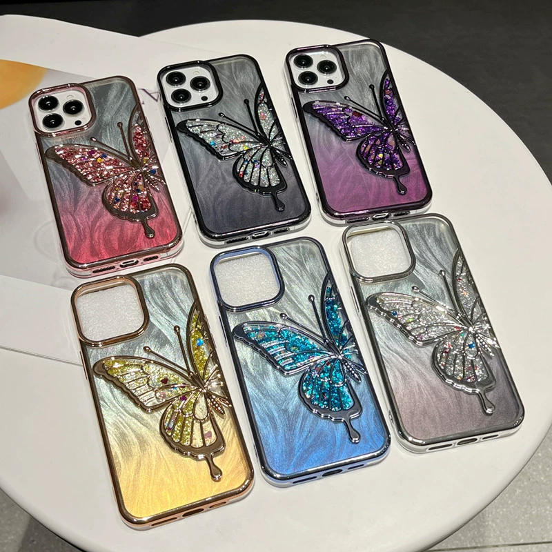 Apple, совместимый iphone16, трёхмерный чехол, защитный чехол, 16промакс, градиент