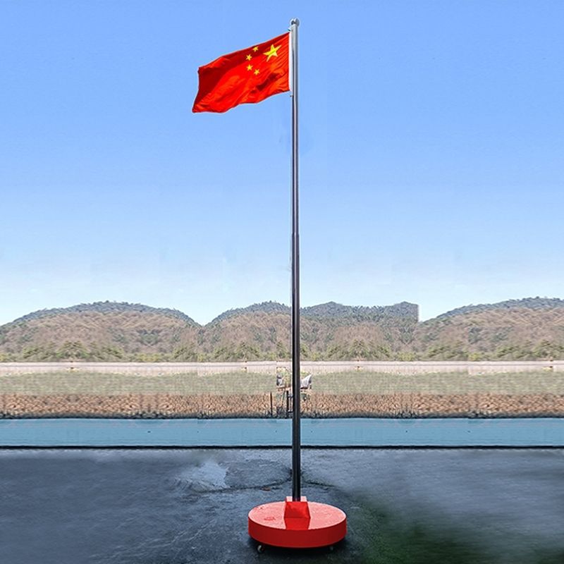 移动旗台旗杆升国旗旗杆幼儿园学校专用移动旗台6米9米可